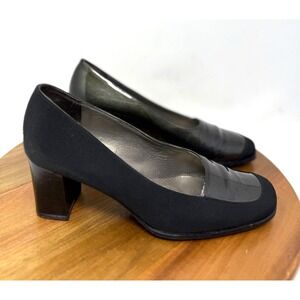 Peter Kaiser Pumps Womens Colorblock Black Patent Leather Block Heel‎ Size 5.5 3